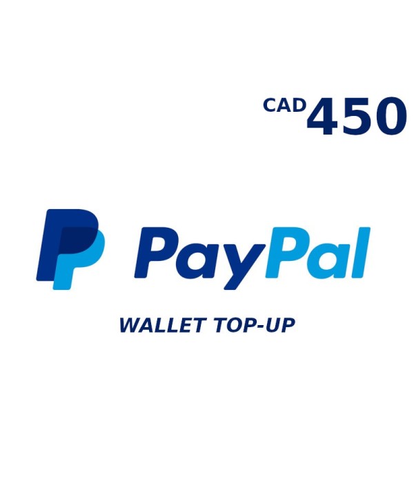 PayPal Wallet CAD 450 Top Up Key GLOBAL